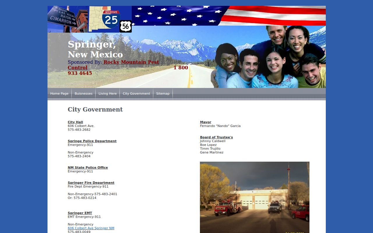 Springer criminal history city government and police directory